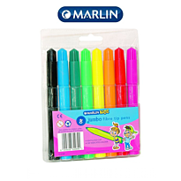 Marlin Kids Jumbo Koki Pens (Pack of 8), Retail Packaging, No Warranty
