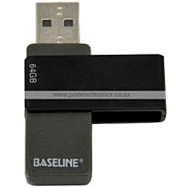Baseline 64GB USB 2.0 Swivel Memory Stick