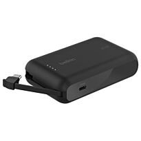Belkin BoostCharge 10 000 mAh with USB-C Cable and Port Power Bank Black