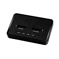 Dual Bay M.2 SSD Dock with Clone