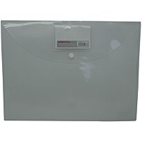 DLOffice A4 Carry Folder with Press Stud on Flap Clear