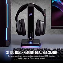 Corsair ST100 RGB Premium Headset Stand with 7.1 Surround Sound Passthrough