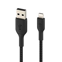 Belkin BoostCharge 1m Braided Lightning to USB-A Cable - Black