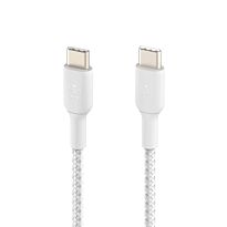 Belkin BoostCharge 1m Braided USB-C to USB-C Cable - White