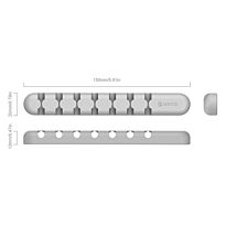 Orico 7 Slot Desktop Cable Management - Grey