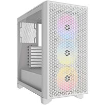 Corsair 3000D RGB Airflow ATX Mid-Tower Tempered Glass PC case - White