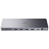 Cudy Dual 4K 10Gbps USB-A & USB-C Gigabit Ethernet Docking Station | CS700
