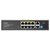Cudy 8 Port Fast Ethernet PoE 115W 2 Gigabit Switch | FS1010PG