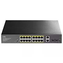 Cudy 16 Port Gigabit PoE 180W 2 Gigabit 2SFP Switch | GS1018PS2