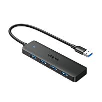 UGREEN 4-in-1 USB 3.0 Hub - High-Speed 5Gbps Data Transfer - Grey