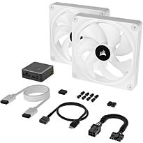 Corsair iCUE Link QX140 RGB 140mm PWM fans starter kit - White