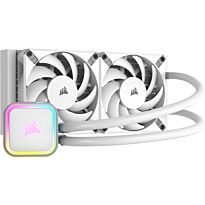 Corsair iCUE H100i Elite RGB 240mm Liquid CPU Cooler - White