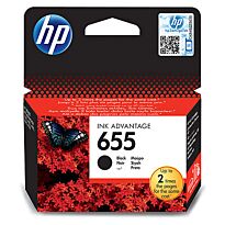HP 655 Black Original Ink Advantage Cartridge