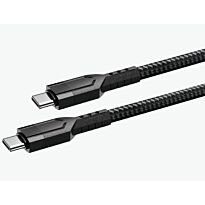 Ezra TypeC to TypeC Pd60w 1meter Fast Charge Black Braided