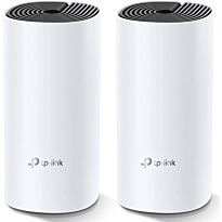 TP-Link Deco M4 AC1200 WiFi 5 Dual-Band Whole Home Mesh Gigabit White Wireless Router - 2-Pack