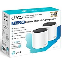 TP-Link Deco X55 (2-pack) AX3000 Whole Home Mesh Wi-Fi 6 System