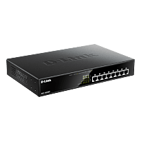 D-Link 8-Ports 10/100/1000Mbps Unmanaged Gigabit Switch (Metal Case; 8 x POE ports)