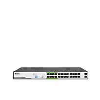 D-Link 24-port GbE PoE Unmanaged Switch with 2x SFP Ports