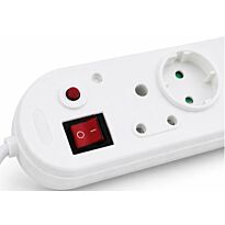 Electrosense 8 Way Multiplug 16A Power Strip