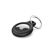 Belkin -  Secure Holder with Key Ring Compatible with Apple AirTag - Black - Premium Brand