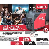 Ellies Smart 2KW Pure Sine Wave Inverter Generator
