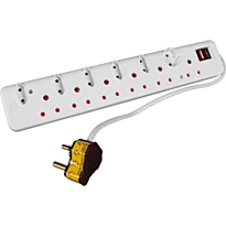 Ellies 12 Way Multi Plug with High Surge Protection