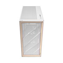 Antec FLUX Mid-Tower E-ATX Gaming Chassis Wood Front Panel - White
