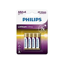 Philips Lithium Ultra AAA 4-Blister