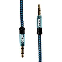 Gizzu 3.5mm AUX Cable 1.5m - Black/Blue