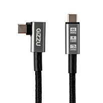 Gizzu 100W 10Gbps Type-C Angled 1m Cable