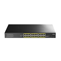 Cudy 24-Port BASE-T Gigabit|2-Port Gbe BASE-X SFP|PoE+ 200W Differential Mode 2KV, ESD 15KV, 300W Internal, Ver 2.0