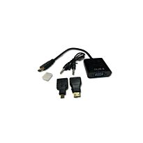 3 in 1 HDMI to VGA with Audio Converter