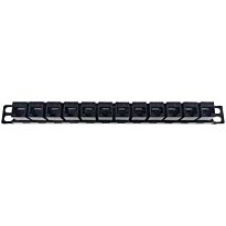 Linkbasic 12 Port Cat6 10-inch Patch Panel for Mini Rack