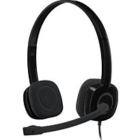 Logitech H151 stereo headset with single 3.5 mm jack