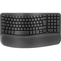 Logitech 920-012304 Wave Keys 96% Graphite Grey Wireless Ergonomic Keyboard