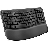 Logitech 920-012304 Wave Keys 96% Graphite Grey Wireless Ergonomic Keyboard