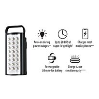 Tevo Magneto LED Lantern Lithium Ion Black 3.0 with type C
