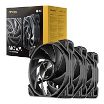 Antec NOVA 120 PWM Fan 3 Pack with Speed Controller - Black