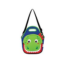 Quest Neoprene Lunch Bag Dino Blue and Green