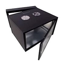 RCT 12U AP Pre-coated black wall mount cabinet