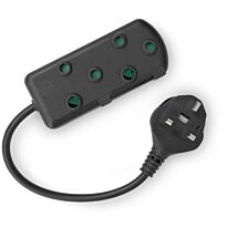 RCT 2x SA Socket Multiplug with UK plug