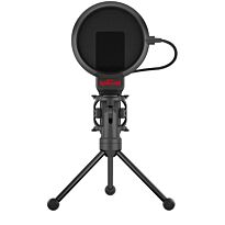 Redragon 3.5mm Aux Gaming Mic and Tripod - Black