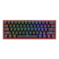 Redragon K616 FIZZ Pro 61-Key RGB Mechanical Gaming Keyboard – Black (60%, RGB, Wireless/Wired, Hot-Swappable)