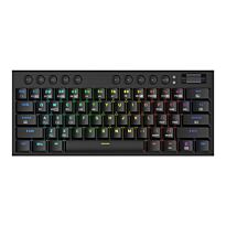 REDRAGON Horus Mini Pro 61Key Wireless Bluetooth Red Switch RGB Low Profile Gaming Mechanical Keyboard - Black