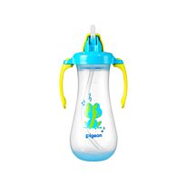 Pigeon Tall Straw Bottle Blue