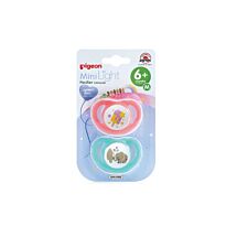 Pigeon - Mini Light Pacifier M 2PC (Girl)