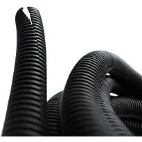 Solarix Flexible Conduit 20mm Diameter PVC Black 5 Metre