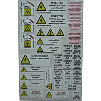 Solarix Hazard And Warning Installation Labels