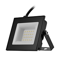 Switched Classic 20W LED Flood Light Black