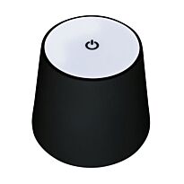 Switched Sleek Series Universal Rechargeable LED Bottle Lamp Black